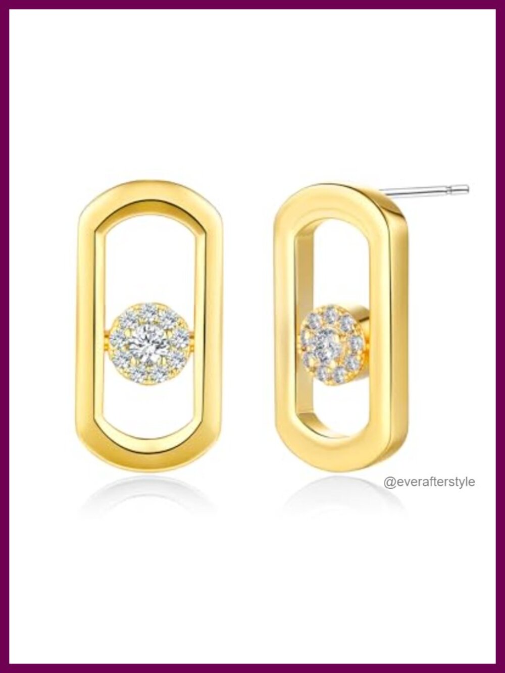 14k Gold Plated Chunky Stud Earrings Hypoallergenic Statement Jewelry